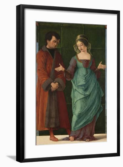 Portia and Brutus-Ercole de' Roberti-Framed Giclee Print