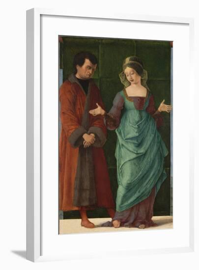 Portia and Brutus-Ercole de' Roberti-Framed Giclee Print