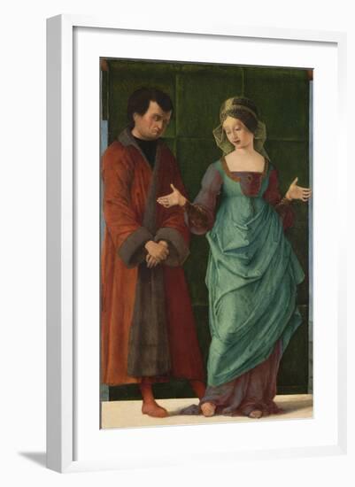 Portia and Brutus-Ercole de' Roberti-Framed Giclee Print