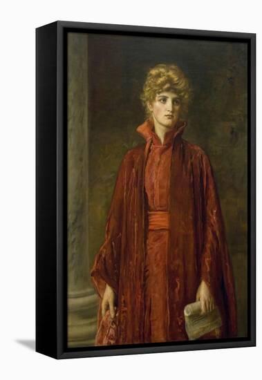 Portia (Kate Dolan)-John Everett Millais-Framed Stretched Canvas