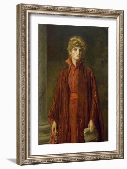 Portia (Kate Dolan)-John Everett Millais-Framed Art Print