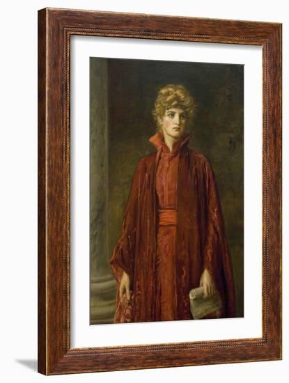 Portia (Kate Dolan)-John Everett Millais-Framed Art Print