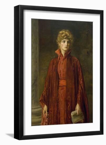 Portia (Kate Dolan)-John Everett Millais-Framed Art Print