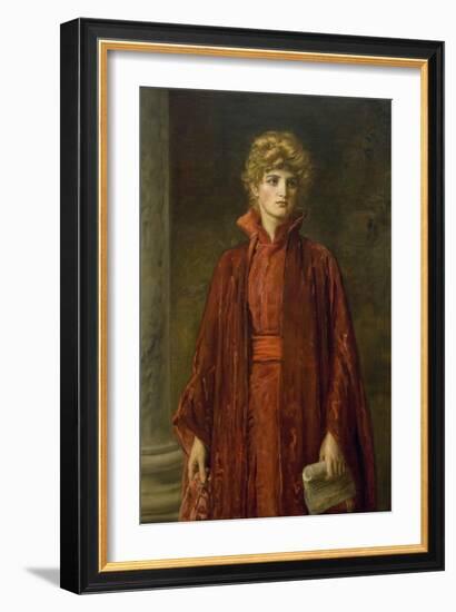 Portia (Kate Dolan)-John Everett Millais-Framed Art Print