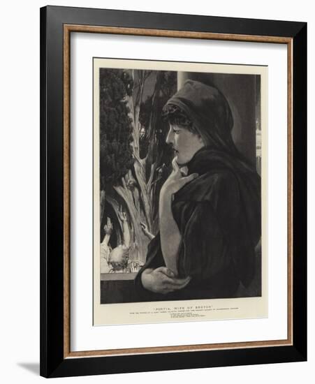 Portia, Wife of Brutus-Sir Lawrence Alma-Tadema-Framed Giclee Print