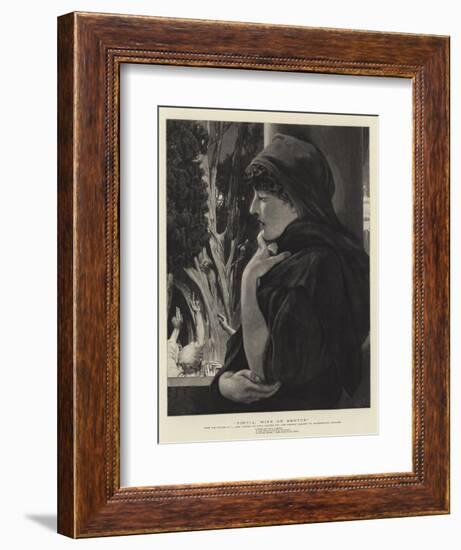 Portia, Wife of Brutus-Sir Lawrence Alma-Tadema-Framed Giclee Print