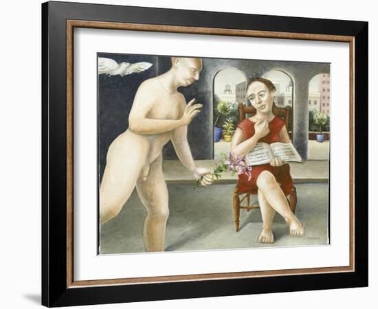 Portico Annunciation, 2005-Caroline Jennings-Framed Giclee Print