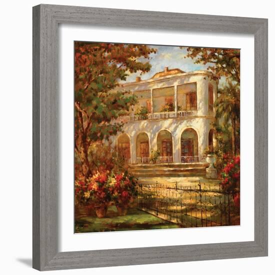 Portico at Sunset-Enrique Bolo-Framed Art Print