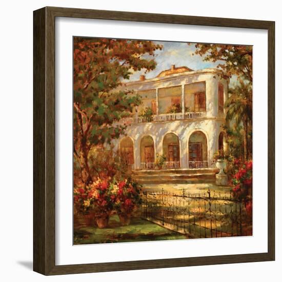 Portico at Sunset-Enrique Bolo-Framed Art Print