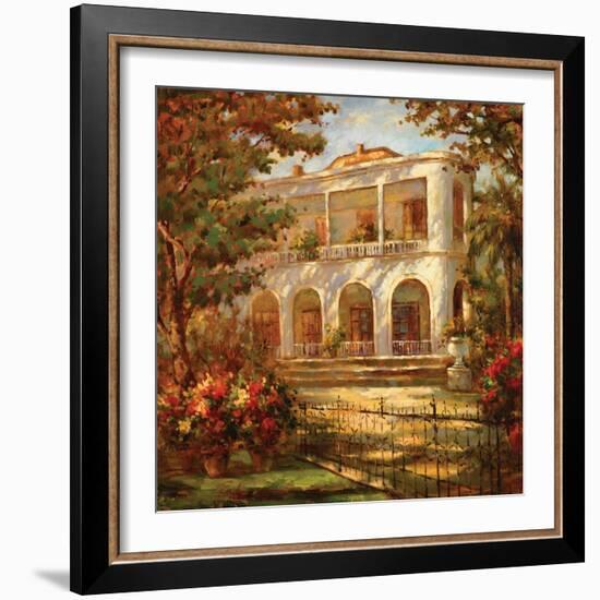 Portico at Sunset-Enrique Bolo-Framed Art Print