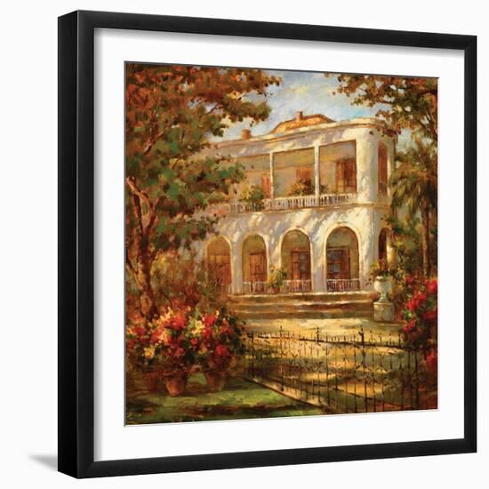 Portico at Sunset-Enrique Bolo-Framed Art Print