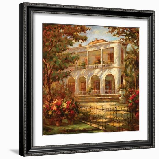 Portico at Sunset-Enrique Bolo-Framed Art Print