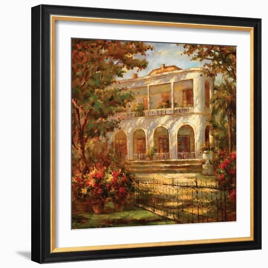 Portico at Sunset-Enrique Bolo-Framed Art Print