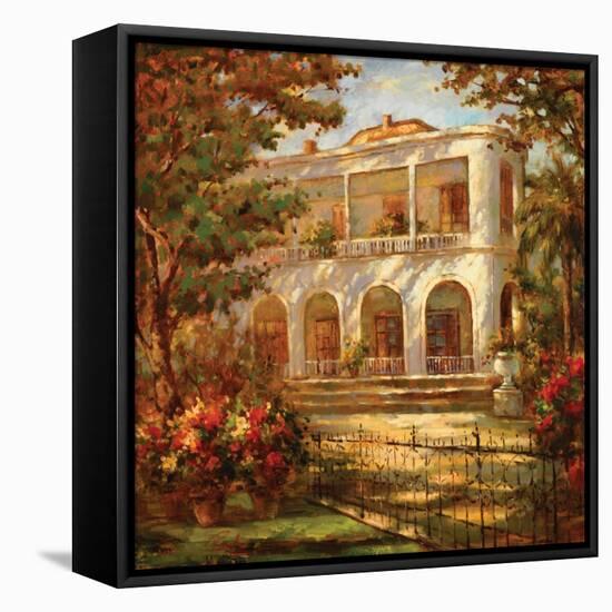 Portico at Sunset-Enrique Bolo-Framed Stretched Canvas