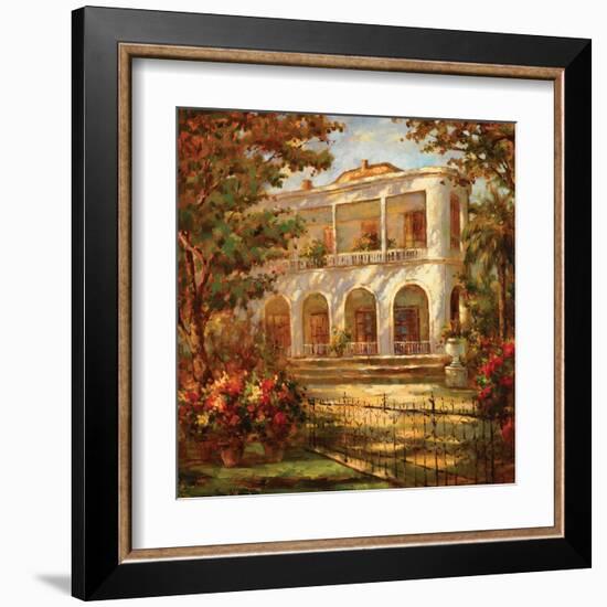 Portico at Sunset-Enrique Bolo-Framed Art Print