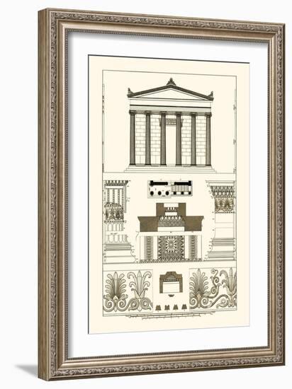 Portico, Coffer and Palmette-Ornament-J. Buhlmann-Framed Art Print