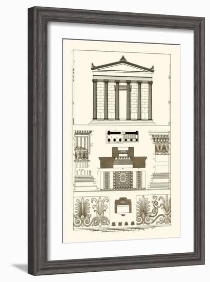 Portico, Coffer and Palmette-Ornament-J. Buhlmann-Framed Art Print