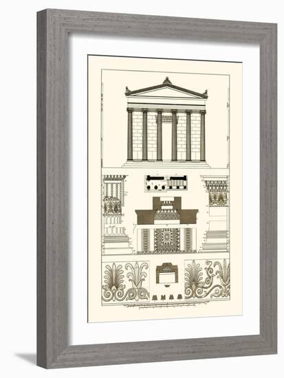 Portico, Coffer and Palmette-Ornament-J. Buhlmann-Framed Art Print