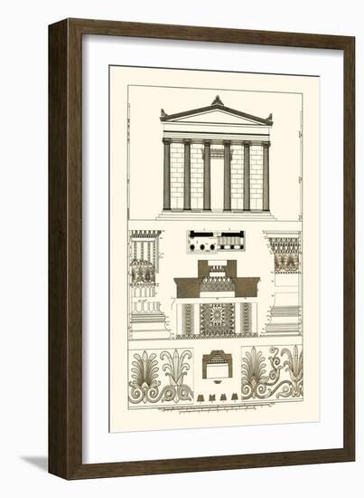 Portico, Coffer and Palmette-Ornament-J. Buhlmann-Framed Art Print