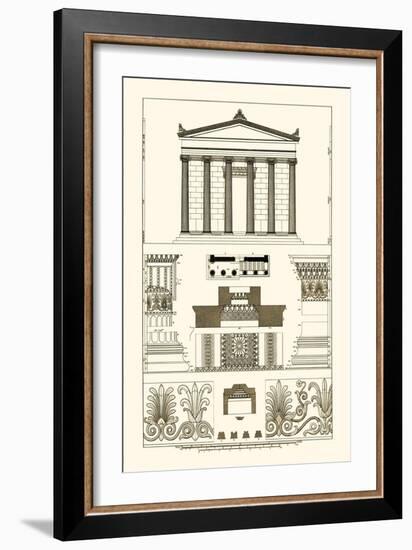 Portico, Coffer and Palmette-Ornament-J. Buhlmann-Framed Art Print
