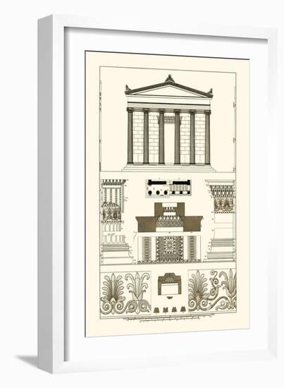 Portico, Coffer and Palmette-Ornament-J. Buhlmann-Framed Art Print