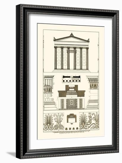 Portico, Coffer and Palmette-Ornament-J. Buhlmann-Framed Art Print