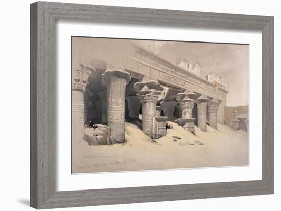 Portico of the Temple of Edfou, Egypt-David Roberts-Framed Giclee Print