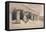 Portico of the Temple of Edfou, Egypt-David Roberts-Framed Premier Image Canvas