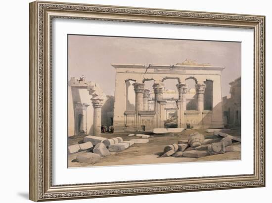 Portico of the Temple of Kalabshe, Nubia-David Roberts-Framed Giclee Print