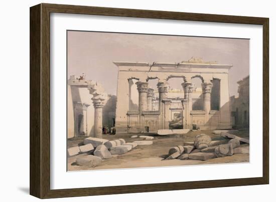 Portico of the Temple of Kalabshe, Nubia-David Roberts-Framed Giclee Print