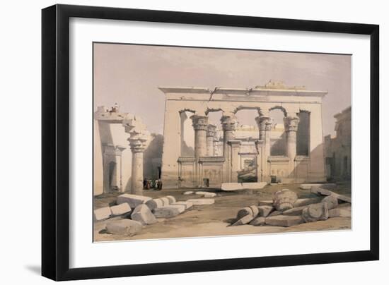 Portico of the Temple of Kalabshe, Nubia-David Roberts-Framed Giclee Print