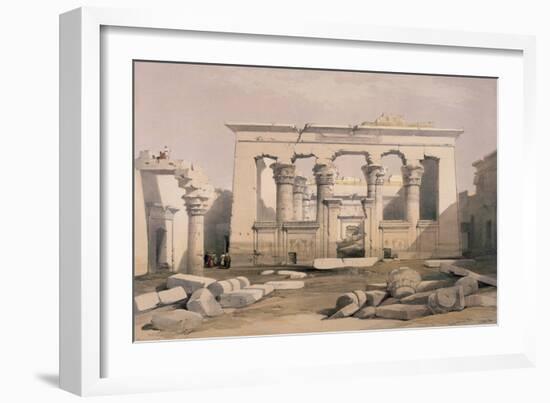 Portico of the Temple of Kalabshe, Nubia-David Roberts-Framed Giclee Print