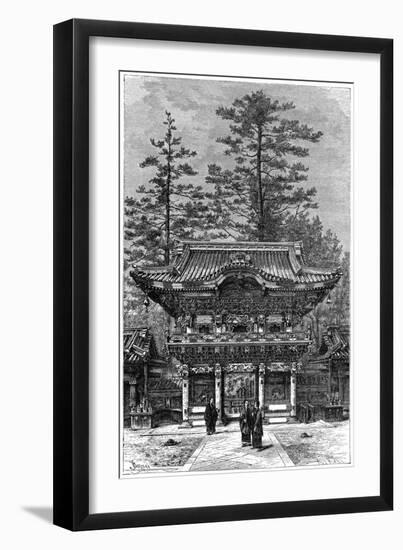 Portico of the Temple of the Four Dragons (Nikko Toshog), Nikko, Japan, 1895-Armand Kohl-Framed Giclee Print