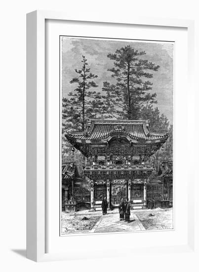 Portico of the Temple of the Four Dragons (Nikko Toshog), Nikko, Japan, 1895-Armand Kohl-Framed Giclee Print