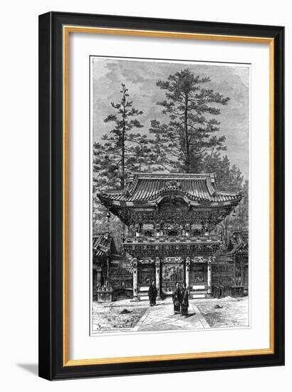 Portico of the Temple of the Four Dragons (Nikko Toshog), Nikko, Japan, 1895-Armand Kohl-Framed Giclee Print