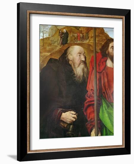 Portinari Altarpiece, Left Panel (Detail of the Head of Saint Anthony), C.1479 (Oil on Panel)-Hugo van der Goes-Framed Giclee Print