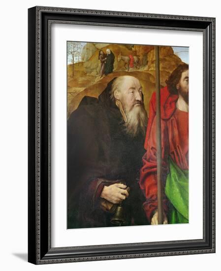 Portinari Altarpiece, Left Panel (Detail of the Head of Saint Anthony), C.1479 (Oil on Panel)-Hugo van der Goes-Framed Giclee Print