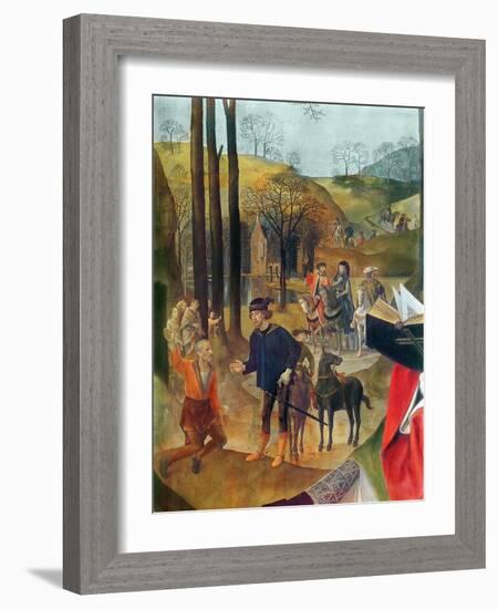 Portinari Altarpiece, right Panel (Detail of the Arrival of the Magi), C.1479 (Oil on Panel)-Hugo van der Goes-Framed Giclee Print