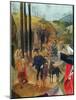 Portinari Altarpiece, right Panel (Detail of the Arrival of the Magi), C.1479 (Oil on Panel)-Hugo van der Goes-Mounted Giclee Print