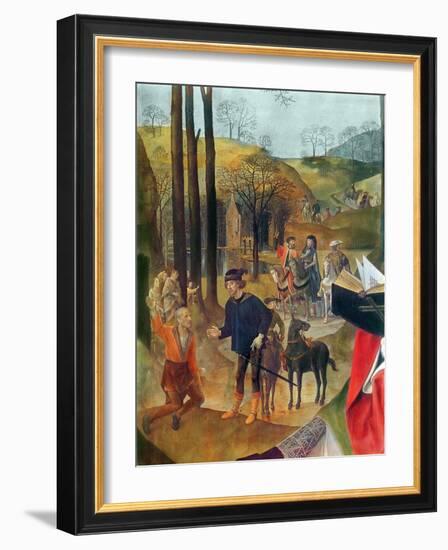 Portinari Altarpiece, right Panel (Detail of the Arrival of the Magi), C.1479 (Oil on Panel)-Hugo van der Goes-Framed Giclee Print