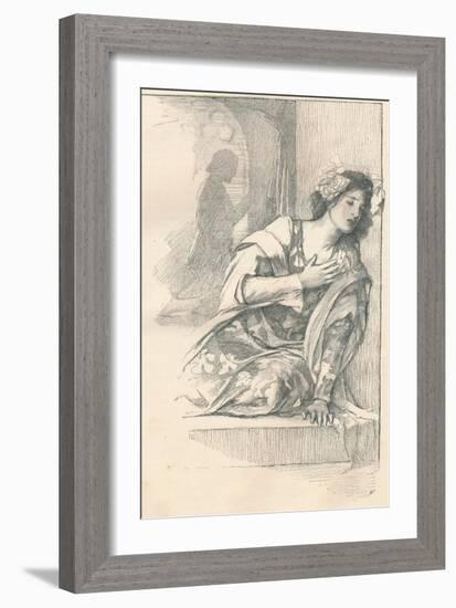 Portion of Illustration for Mrs Blashfields Parlour Plays, C1901-Edwin Howland Blashfield-Framed Giclee Print