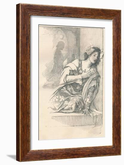 Portion of Illustration for Mrs Blashfields Parlour Plays, C1901-Edwin Howland Blashfield-Framed Giclee Print