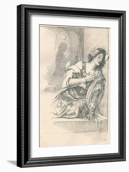 Portion of Illustration for Mrs Blashfields Parlour Plays, C1901-Edwin Howland Blashfield-Framed Giclee Print