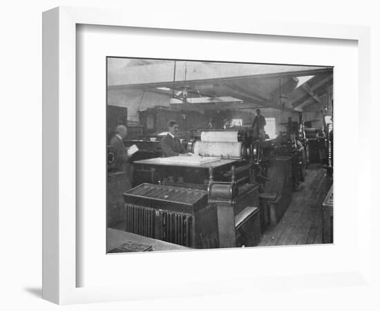 'Portion of Machine Room', 1916-Unknown-Framed Photographic Print