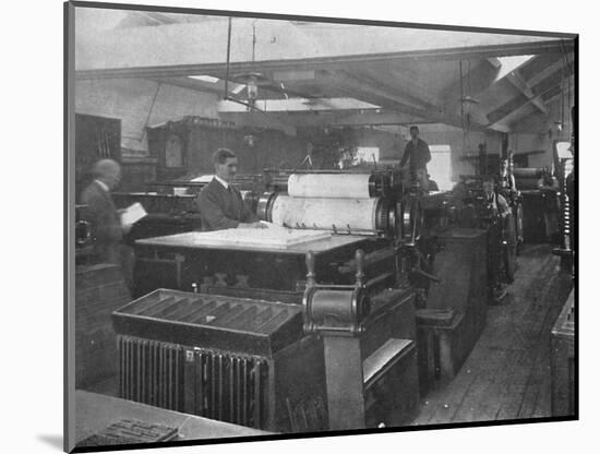 'Portion of Machine Room', 1916-Unknown-Mounted Photographic Print