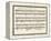 Portion of the Manuscript of Beethoven's a Flat Major Sonata, Opus 26-Ludwig Van Beethoven-Framed Premier Image Canvas