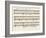 Portion of the Manuscript of Beethoven's a Flat Major Sonata, Opus 26-Ludwig Van Beethoven-Framed Giclee Print