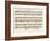 Portion of the Manuscript of Beethoven's a Flat Major Sonata, Opus 26-Ludwig Van Beethoven-Framed Giclee Print