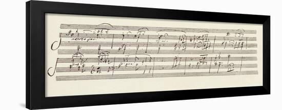 Portion of the Manuscript of Beethoven's Sonata in A, Opus 101-Ludwig Van Beethoven-Framed Giclee Print