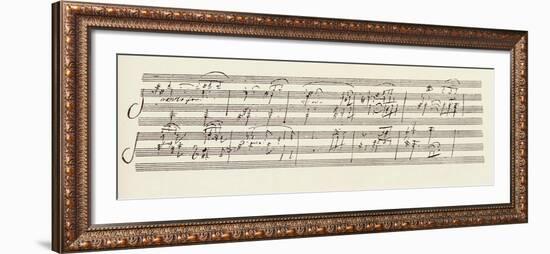 Portion of the Manuscript of Beethoven's Sonata in A, Opus 101-Ludwig Van Beethoven-Framed Giclee Print